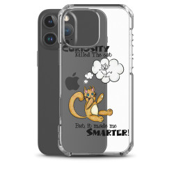 Clear Case for iPhone® - Curious Cat Clear Case for iPhone® - Curious Cat